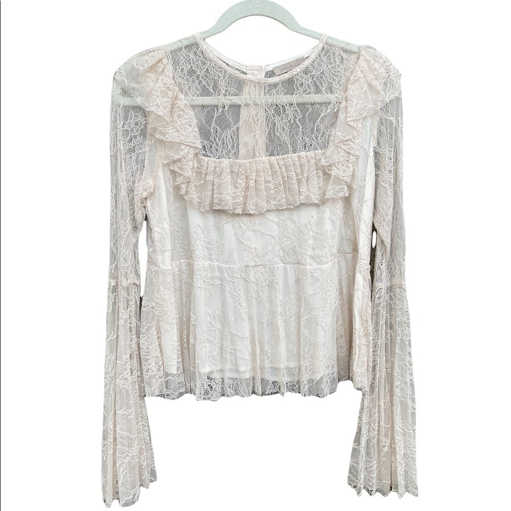 Lace Bell Sleeve Top